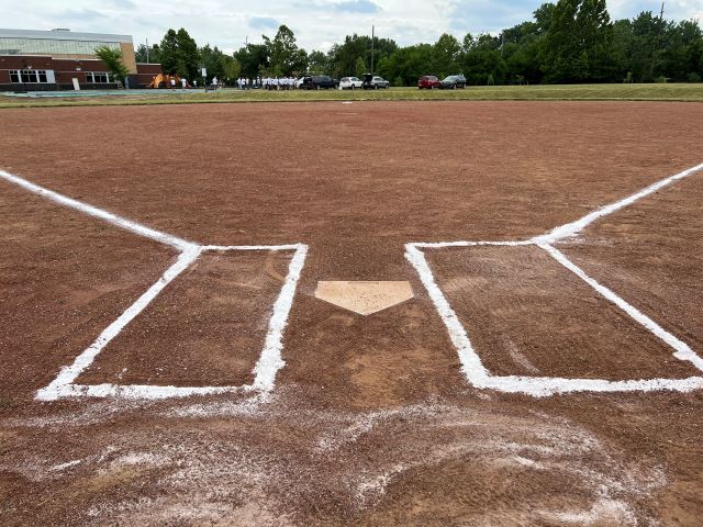A photo of the repaired baseball diamond at the Boys & Girls Clubs of Northeast Ohio after the IBTTA Foundation Service Project.