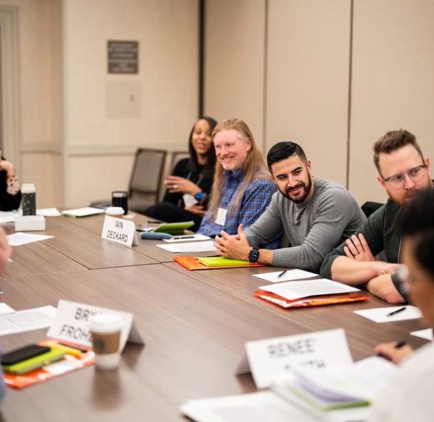 Group of people at conference table