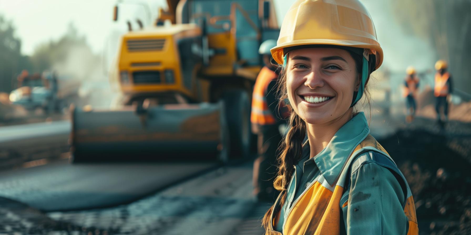 Photo of female construction worker