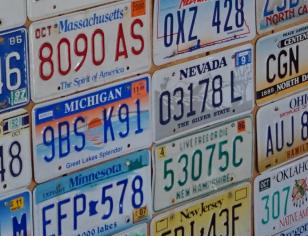 various states license plates